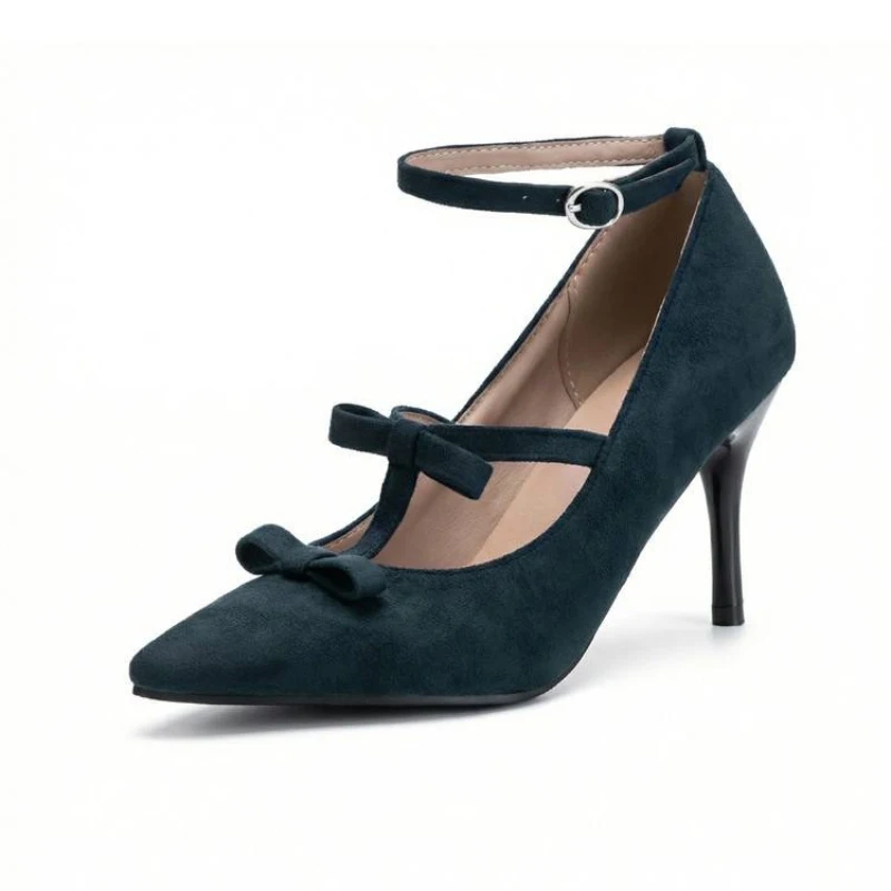 Oversized shoes women's pumps and heels Thin heel Pointed toe Bowknot simple and elegant Banquets Retro
Oversized shoes women's pumps and heels Thin heel Pointed toe Bowknot simple and elegant Banquets Retro