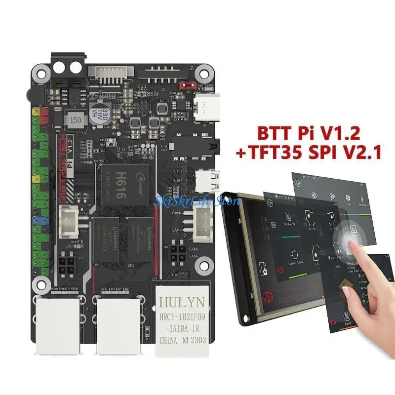 E65E Printing PartsPiV1.2 + TFT35 SPI V2.1 Control Board for FDM Printers Running Klipper Firmware
E65E Printing PartsPiV1.2 + TFT35 SPI V2.1 Control Board for FDM Printers Running Klipper Firmware