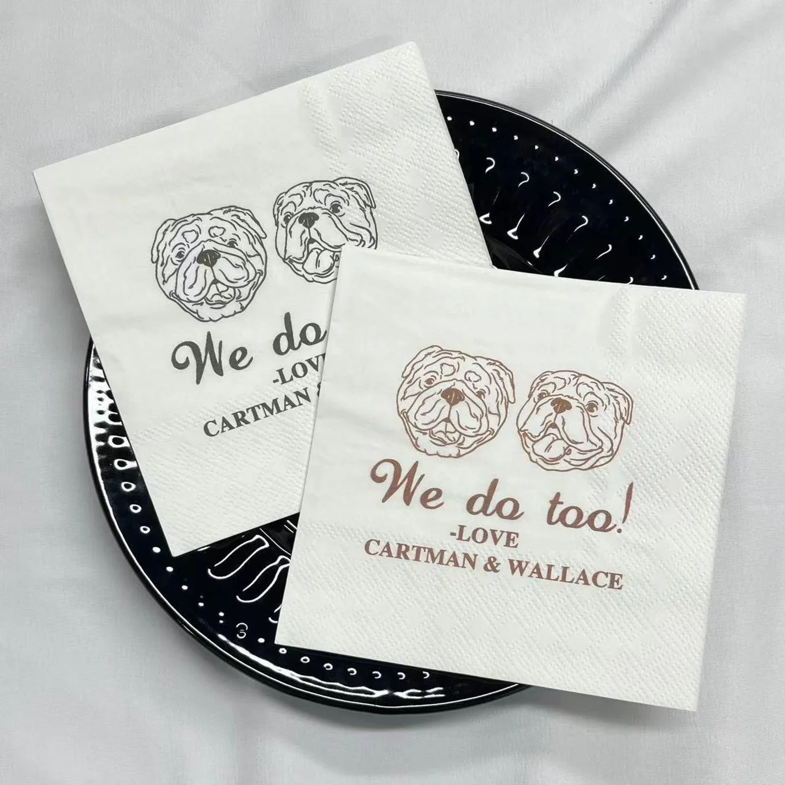 50pcs Custom Dog Napkin, Personalized Dog Portrait Napkin, Pet Wedding & Cocktail Napkin, Birthday Party Napkin, Engagement Napk
50pcs Custom Dog Napkin, Personalized Dog Portrait Napkin, Pet Wedding & Cocktail Napkin, Birthday Party Napkin, Engagement Napk
