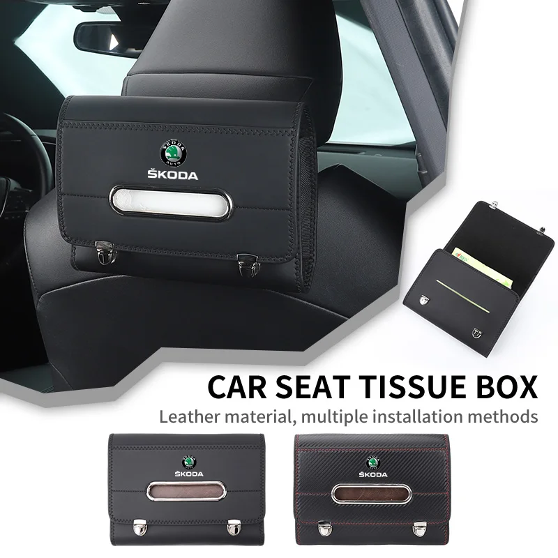 Car Seatback Tissue Holder Box Paper Towel Pouch Napkin Bag For Skoda Octavia Rapid Kodiaq Superb Derivative Karoq Fabia Kamiq
Car Seatback Tissue Holder Box Paper Towel Pouch Napkin Bag For Skoda Octavia Rapid Kodiaq Superb Derivative Karoq Fabia Kamiq