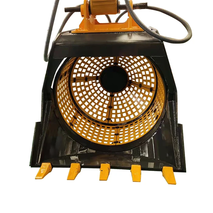 6-20 Ton Excavator Rotary Screen Bucket Sieve Bucket Skeleton Bucket with Famous Brand Motor
6-20 Ton Excavator Rotary Screen Bucket Sieve Bucket Skeleton Bucket with Famous Brand Motor