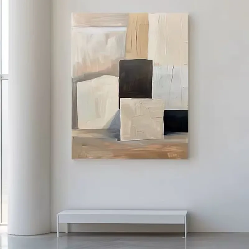 Geometric Color Block Art Hand Drawn Oil Paintings on Canvas,High-Quality Modern Abstract Art Living Room, Homestay, Hotel Decor
Geometric Color Block Art Hand Drawn Oil Paintings on Canvas,High-Quality Modern Abstract Art Living Room, Homestay, Hotel Decor