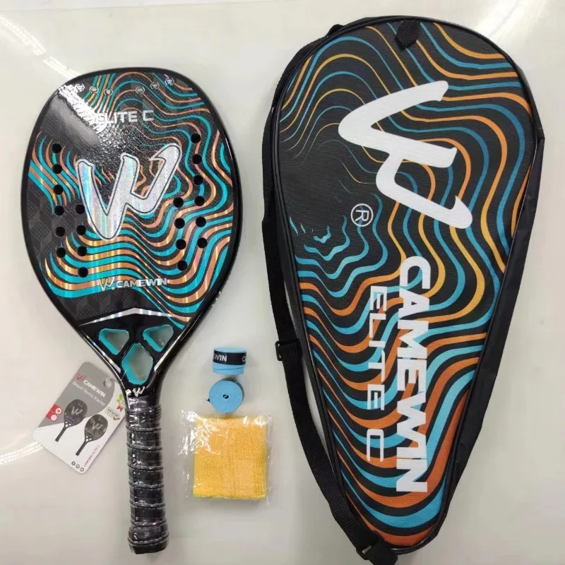 CAMEWIN4009 3K Carbon Fiber Beach Tennis Racket 3D Textured Professional Lightweight Durable Beach Paddle
CAMEWIN4009 3K Carbon Fiber Beach Tennis Racket 3D Textured Professional Lightweight Durable Beach Paddle