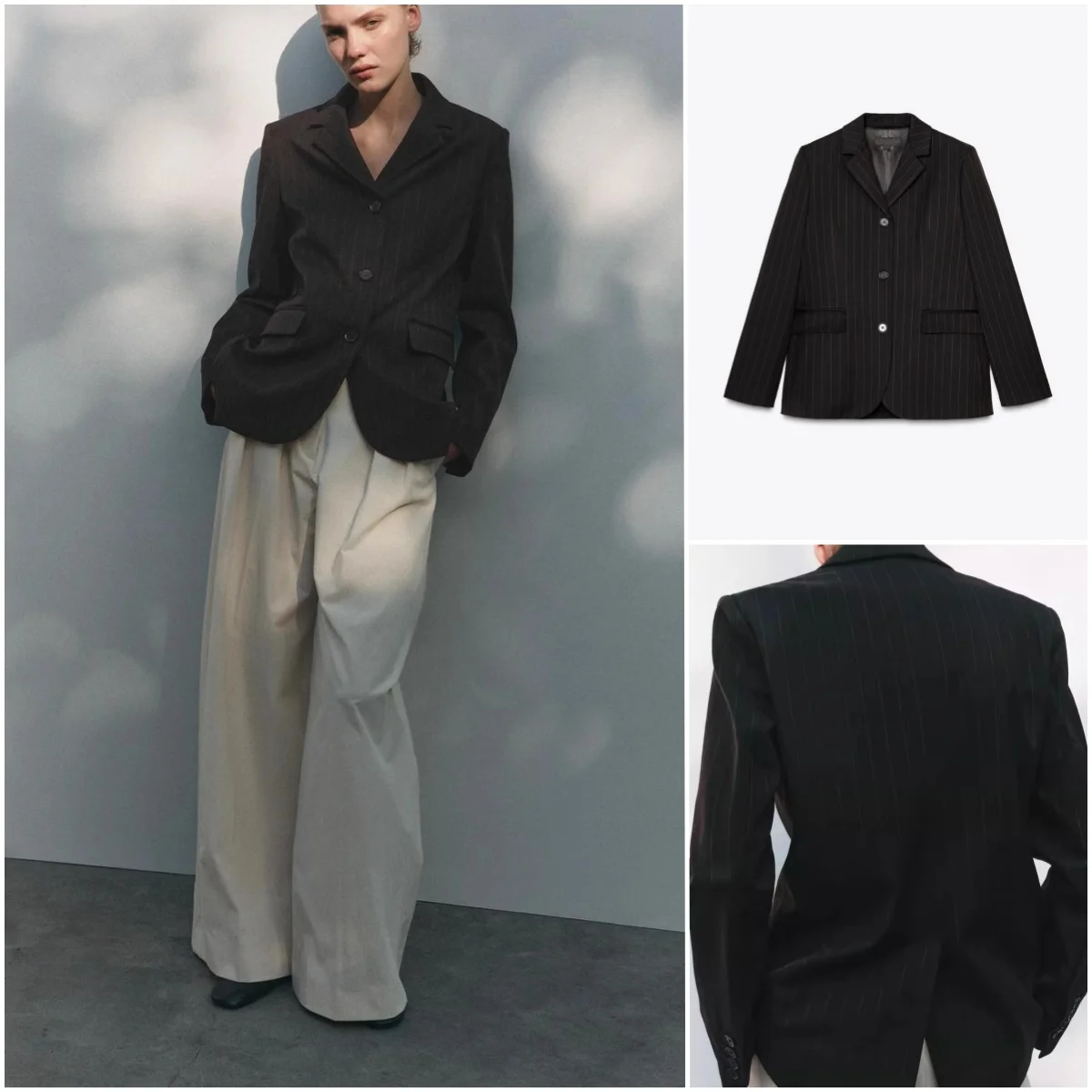 Длинный костюм-вик све в полоску с ковриком для женщин, винтажный костюм с отложным воротником для поездок на работу, стандартный крой на одной пуговице
Длинный костюм-вик све в полоску с ковриком для женщин, винтажный костюм с отложным воротником для поездок на работу, стандартный крой на одной пуговице