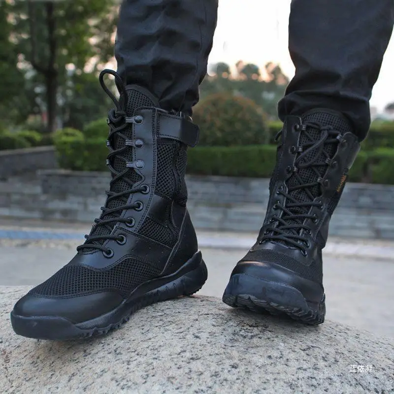 Men Tactical Work Boots Spring Summer Ultralight Mesh Breathable Canvas Combat Training Shoes Male Outdoor Climbing Hiking Boot
Men Tactical Work Boots Spring Summer Ultralight Mesh Breathable Canvas Combat Training Shoes Male Outdoor Climbing Hiking Boot
