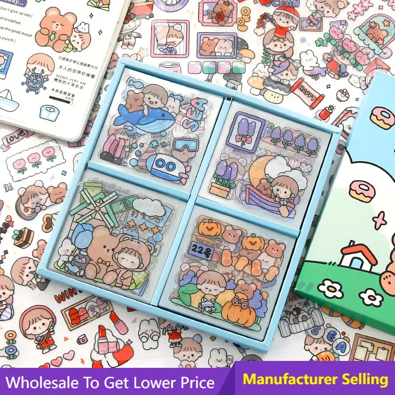 100pcs/box PET Waterproof Cute Butter Rabbit Cartoon Diary Sticker Girl Kids Handbook Gift Box Scrapbook Decoration Stickers
100pcs/box PET Waterproof Cute Butter Rabbit Cartoon Diary Sticker Girl Kids Handbook Gift Box Scrapbook Decoration Stickers