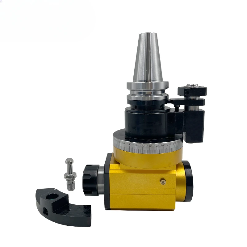 Machine Tools 90 Degree CNC Angle Head Horizontal Milling Head BT40 BT50 Angle Head
Machine Tools 90 Degree CNC Angle Head Horizontal Milling Head BT40 BT50 Angle Head