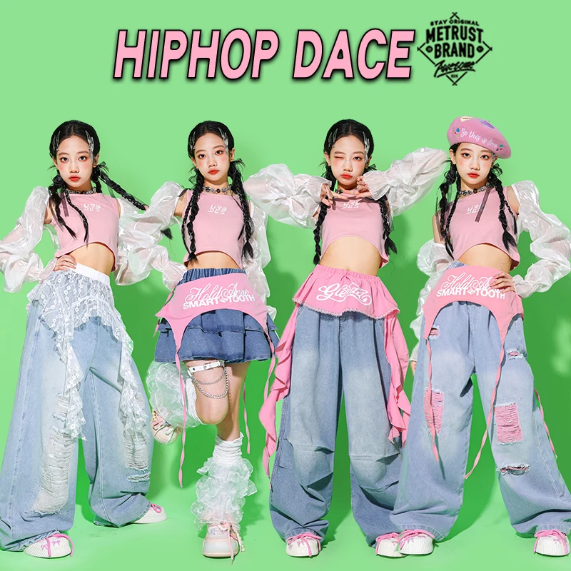 Hip Hop Girls Lace Crop Tops Pants Street Dance Layered Skirt Kids K-pop Clothes Set Boys Streetwear Children Girl Group Costume
Hip Hop Girls Lace Crop Tops Pants Street Dance Layered Skirt Kids K-pop Clothes Set Boys Streetwear Children Girl Group Costume
