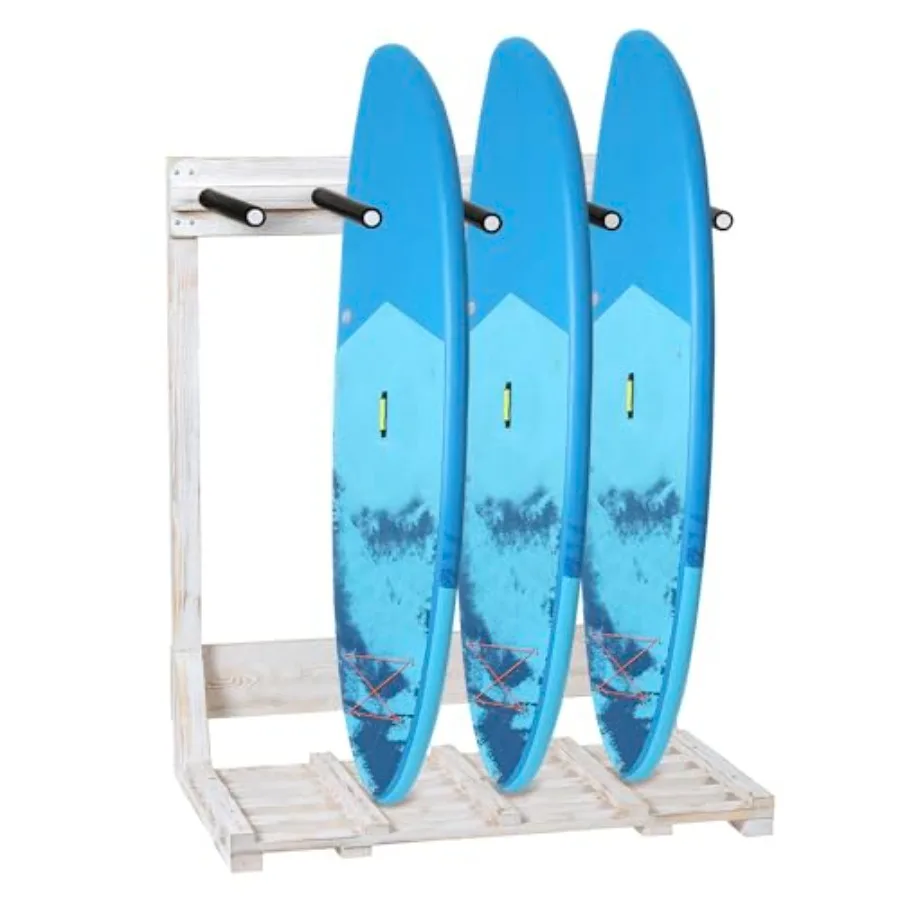 4-Ft Tall Rustic Burnt Wood Freestanding Vertical Surfboard Rack Wakeboard SUP Paddleboard Storage Rack - Holds up to 4 Boards
4-Ft Tall Rustic Burnt Wood Freestanding Vertical Surfboard Rack Wakeboard SUP Paddleboard Storage Rack - Holds up to 4 Boards