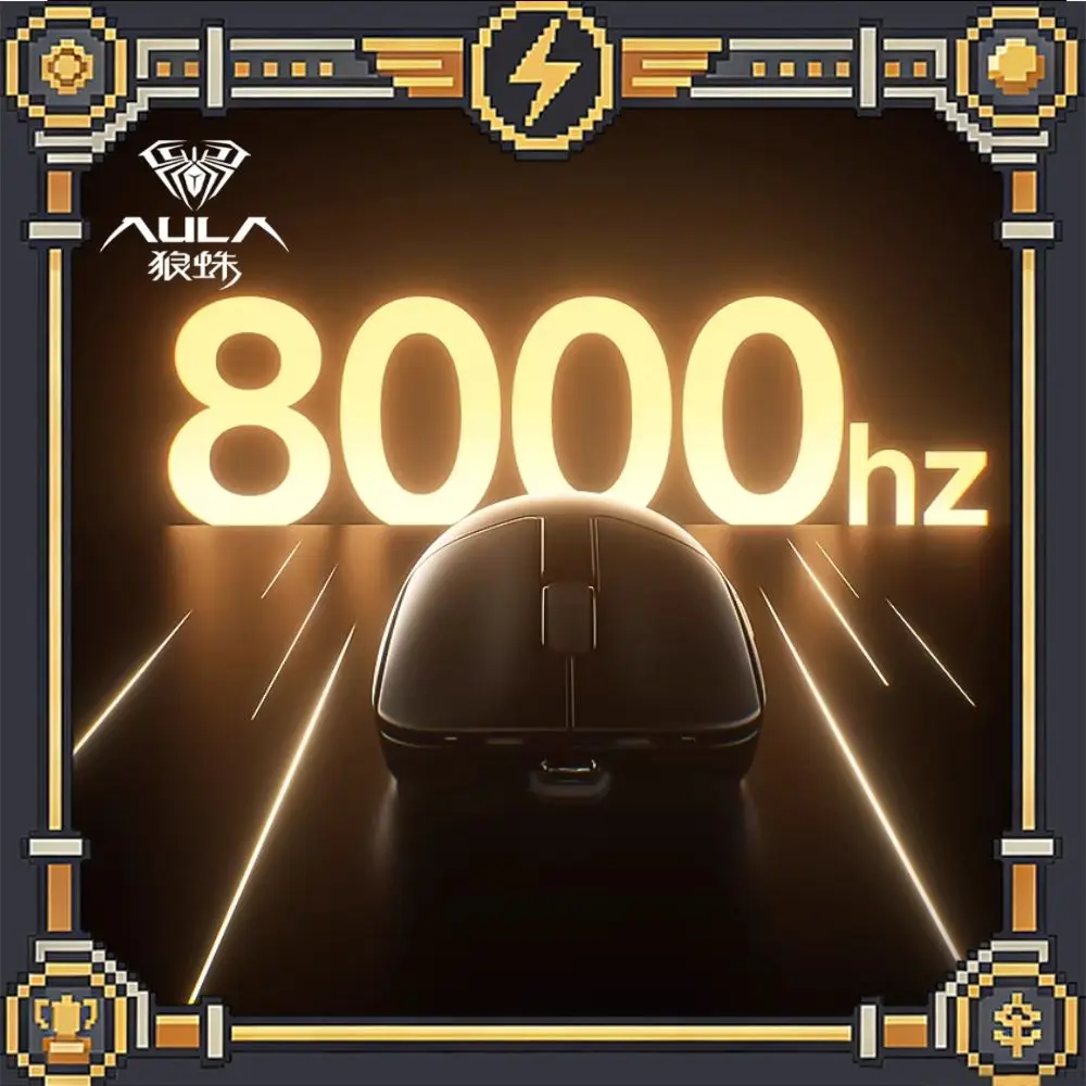 AULA SC680 Mini Wireless Mouse Tri-Mode Low Latency 8000HZ PAW3395 Lightweight 8K Mouse E-sports Gaming Mouse Pc Accessories
AULA SC680 Mini Wireless Mouse Tri-Mode Low Latency 8000HZ PAW3395 Lightweight 8K Mouse E-sports Gaming Mouse Pc Accessories