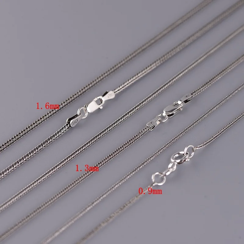 Real 925 Sterling Silver Necklace For Men Women Vintage Handmade Wheat Chain Jewelry Pure Silver Choker Foxtail Link 24/28inch
Real 925 Sterling Silver Necklace For Men Women Vintage Handmade Wheat Chain Jewelry Pure Silver Choker Foxtail Link 24/28inch