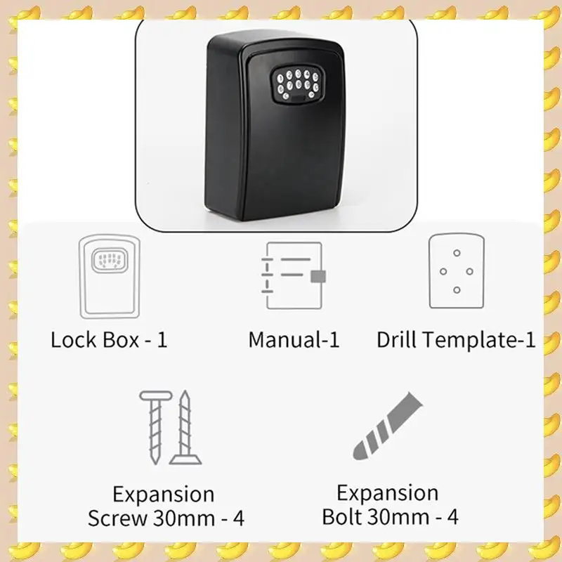 A45U 2X TUYA Smart Key Box Bluetooth Storage Lock Box Smart Life App Wall Mount Security Anti-Theft Lockbox-Password
A45U 2X TUYA Smart Key Box Bluetooth Storage Lock Box Smart Life App Wall Mount Security Anti-Theft Lockbox-Password