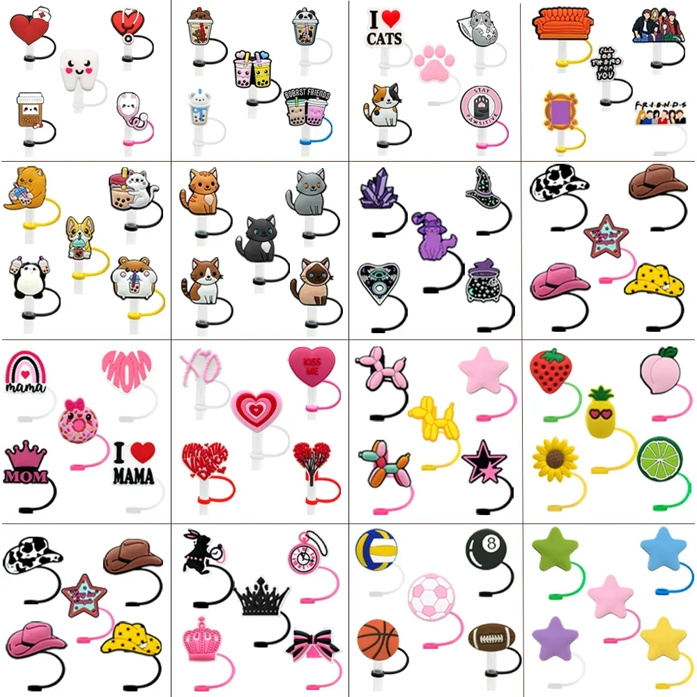 5pcs Straw Cover Caps Cute Silicone Accessories,10mm Straw Topper Heart Cat Drinking for 30&40 Oz Cup,Dustproof Straw Tip Bulk
5pcs Straw Cover Caps Cute Silicone Accessories,10mm Straw Topper Heart Cat Drinking for 30&40 Oz Cup,Dustproof Straw Tip Bulk