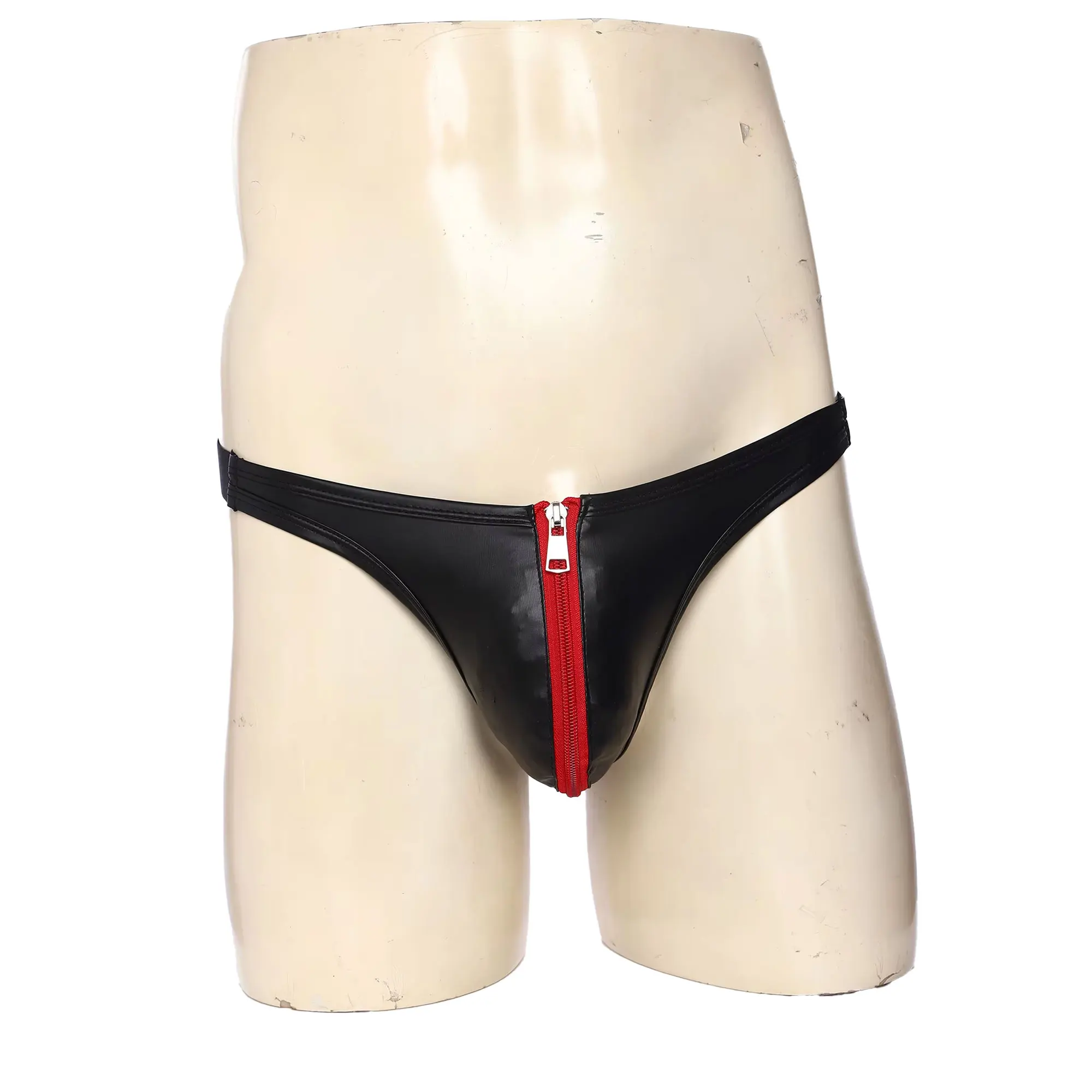 Men's Leather Panties Gay Underwear Men Mini Slip Bulge Briefs Thin Low Waist T-back Briefs Seamless Zipper Underpants Clubwear
Men's Leather Panties Gay Underwear Men Mini Slip Bulge Briefs Thin Low Waist T-back Briefs Seamless Zipper Underpants Clubwear