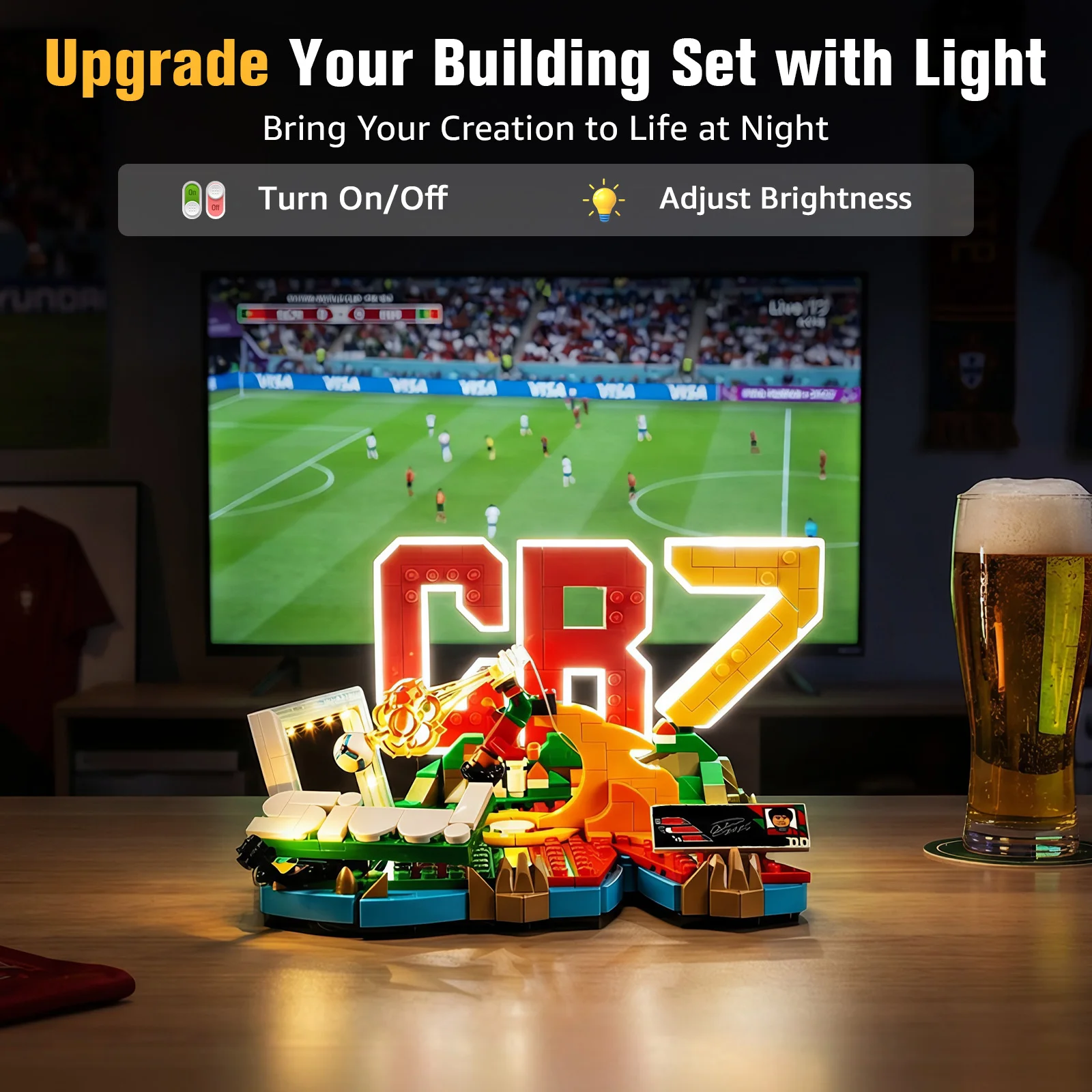 BrickSoul Led Light Kit Suitable for Lego Cristiano Ronaldo – Soccer Highlights 43012 Model Not Included Building Blocks
BrickSoul Led Light Kit Suitable for Lego Cristiano Ronaldo – Soccer Highlights 43012 Model Not Included Building Blocks