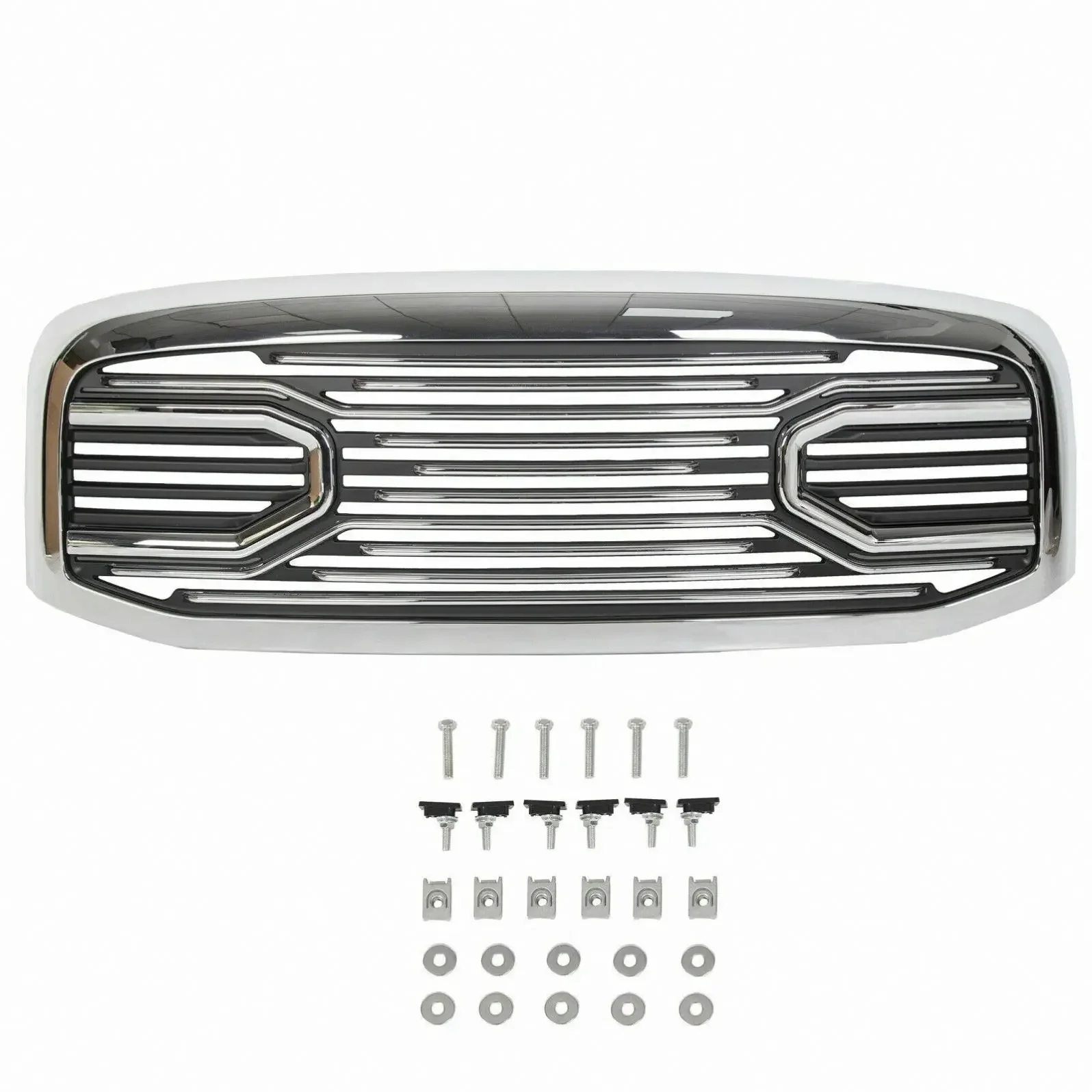 Хромированная решетка Big Horn + сменный корпус для Dodge Ram 2500 3500 10-18 гг.
Хромированная решетка Big Horn + сменный корпус для Dodge Ram 2500 3500 10-18 гг.