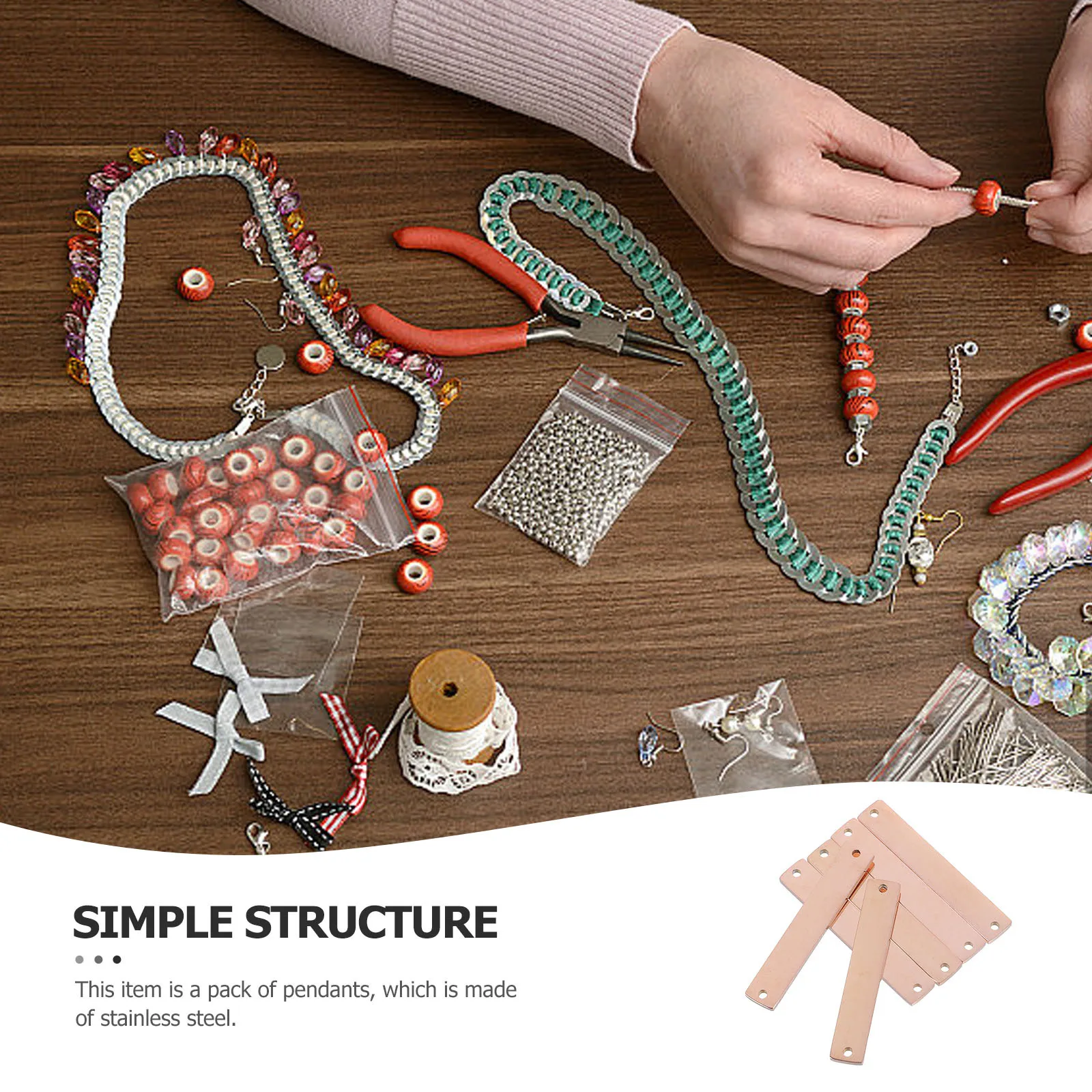 10 pcs Double Holes Connector For Diy Hanging Ornaments Metal Jewelry Accessories Craft Pendant Decorations Rose Gold Plated
10 pcs Double Holes Connector For Diy Hanging Ornaments Metal Jewelry Accessories Craft Pendant Decorations Rose Gold Plated