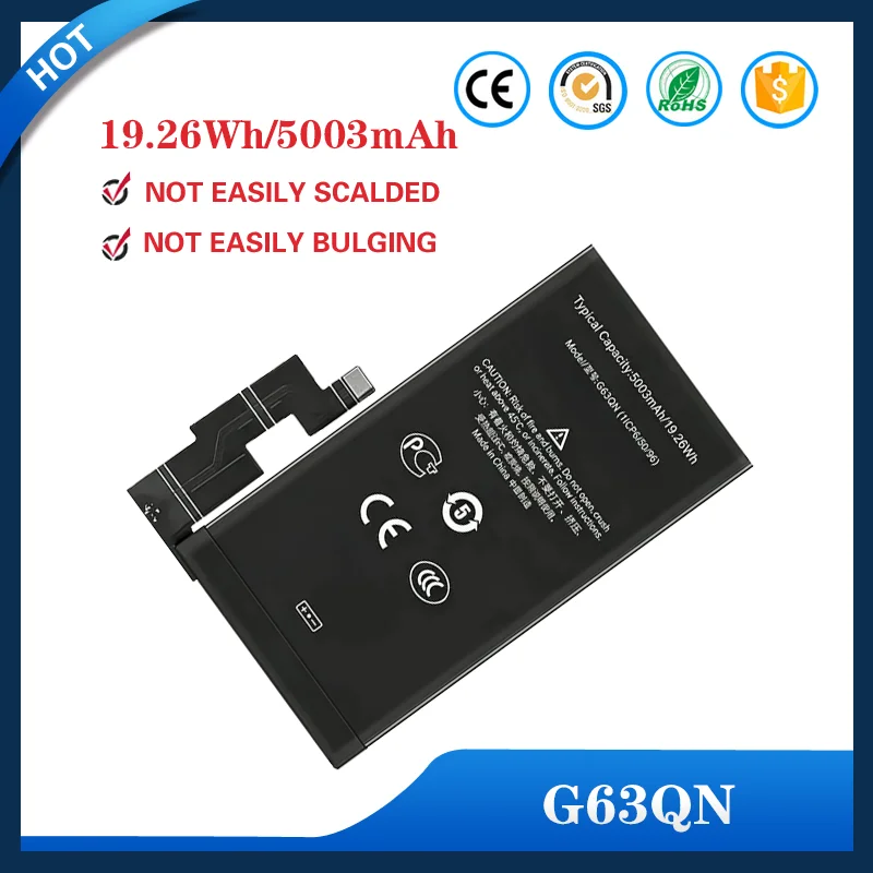 G63QN Reliable Power Supply 5003mAh For Htc Google for Pixel 6 Pro Mobile Phone Battery Long Lasting Performance
G63QN Reliable Power Supply 5003mAh For Htc Google for Pixel 6 Pro Mobile Phone Battery Long Lasting Performance