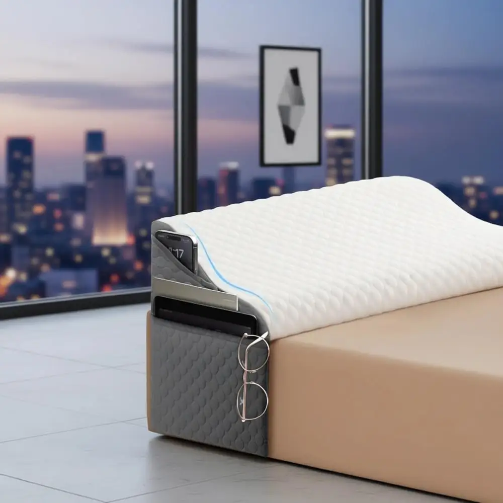Ergonomic King Size Bed Wedge Pillow with Adjustable Gap, Breathable, Non-Slip Support for Quality Sleep (76x10x6)
Ergonomic King Size Bed Wedge Pillow with Adjustable Gap, Breathable, Non-Slip Support for Quality Sleep (76x10x6)