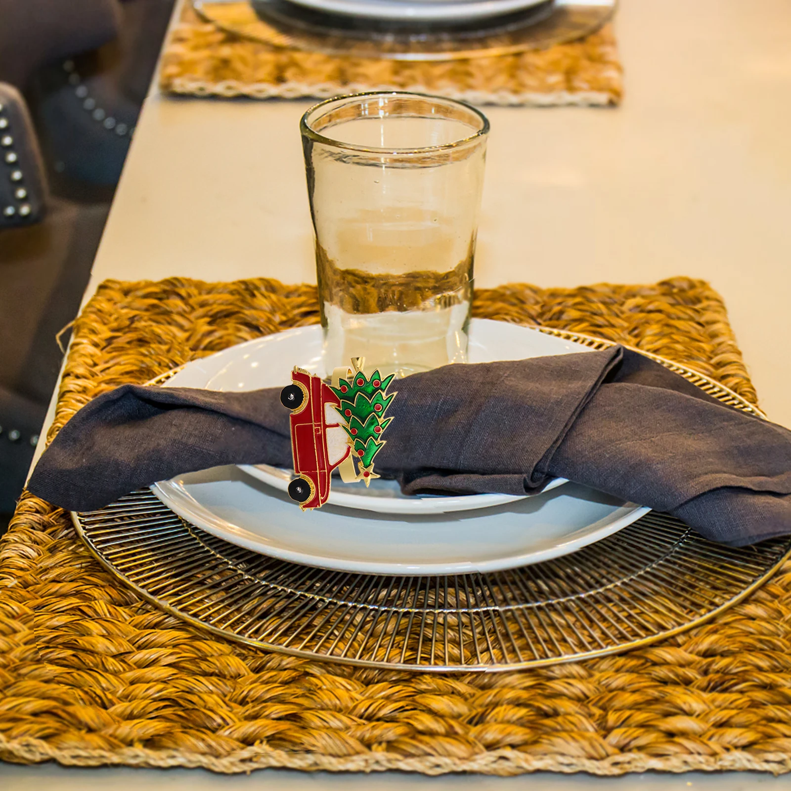 6 Pcs Napkin Ring Christmas Rings Gold Decorations Paper Dinner Holder for Table Holiday Alloy Jingle Bells Banquet
6 Pcs Napkin Ring Christmas Rings Gold Decorations Paper Dinner Holder for Table Holiday Alloy Jingle Bells Banquet