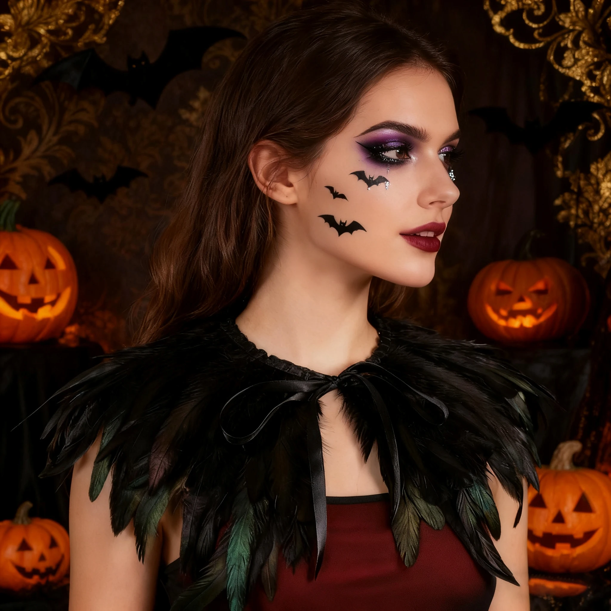 Вечерний шарф, шаль из искусственного пера с лентой, шаль с перьями на Хэллоуин в готическом стиле, праздничный костюм
Вечерний шарф, шаль из искусственного пера с лентой, шаль с перьями на Хэллоуин в готическом стиле, праздничный костюм