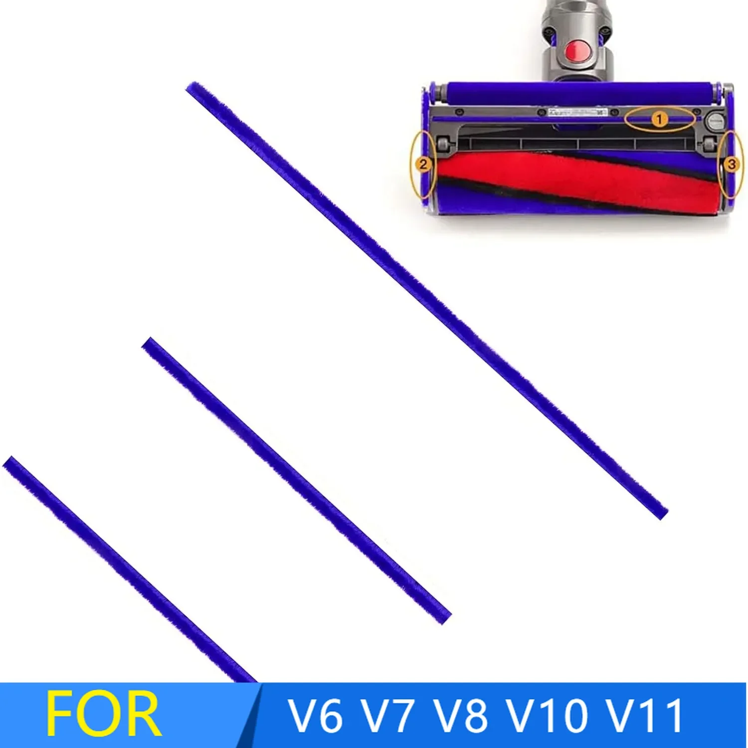 Полоски вращающейся щетки для пылесоса, совместимые с Dyson V6 V7 V8 V10 V11, мягкие роликовые головки, плюшевые запасные части
Полоски вращающейся щетки для пылесоса, совместимые с Dyson V6 V7 V8 V10 V11, мягкие роликовые головки, плюшевые запасные части