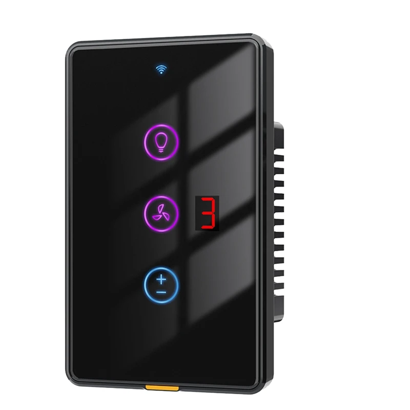 Tuya Smart Wi-Fi Вентилятор Выключатель света Сенсорная настенная панель Голосовой таймер Управление Приложение Дистанционное управление Работа для Alexa Google Home Прочный B
Tuya Smart Wi-Fi Вентилятор Выключатель света Сенсорная настенная панель Голосовой таймер Управление Приложение Дистанционное управление Работа для Alexa Google Home Прочный B