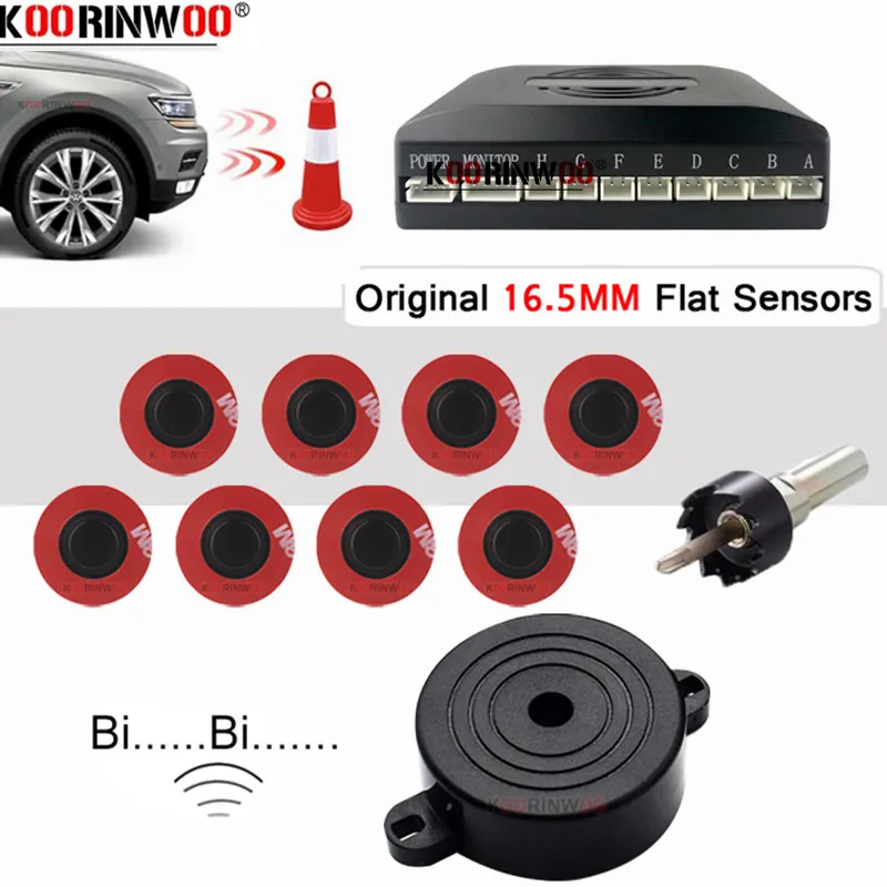 Koorinwoo Adjustable Car Sensors Parktronic System Sounds Parking Sensor 8 Radar Alarm Alert Indicator blind Probe Car-detector
Koorinwoo Adjustable Car Sensors Parktronic System Sounds Parking Sensor 8 Radar Alarm Alert Indicator blind Probe Car-detector