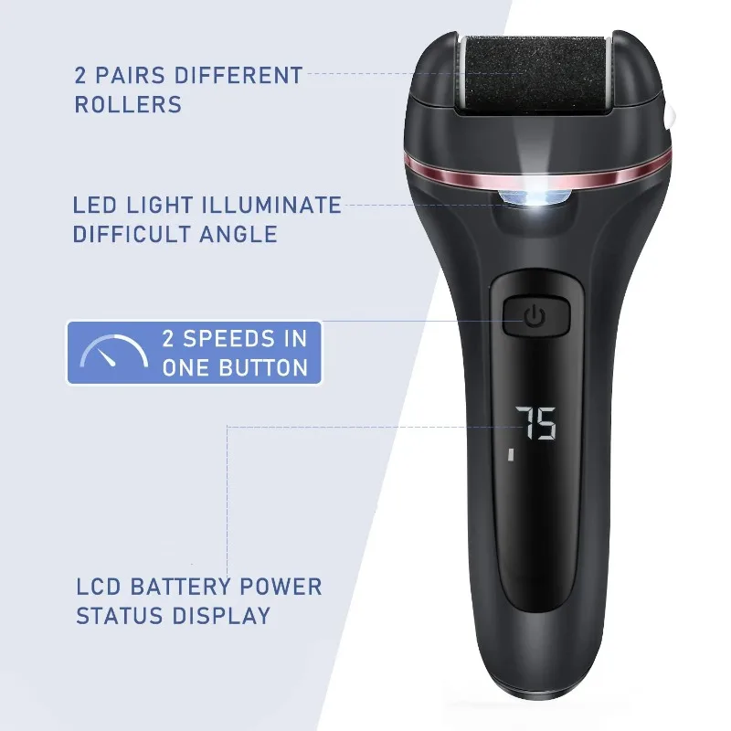 Electric Sandpaper Foot Grinder Pedicure Tool, Portable Dead Skin Hard Callus Remover for Heels Professional Foot Care Supplies
Electric Sandpaper Foot Grinder Pedicure Tool, Portable Dead Skin Hard Callus Remover for Heels Professional Foot Care Supplies
