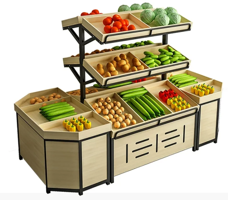 Fresh Supermarket Fruit Shelves Vegetable Racks Commercial
Fresh Supermarket Fruit Shelves Vegetable Racks Commercial