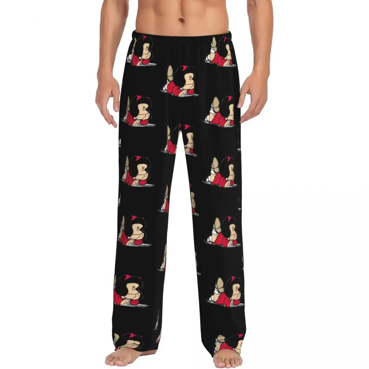 Custom Printed Men's Cute Mafalda Pajama Pants Argentine Cartoon Quino Comic Sleepwear Sleep Lounge Bottoms with Pockets
Custom Printed Men's Cute Mafalda Pajama Pants Argentine Cartoon Quino Comic Sleepwear Sleep Lounge Bottoms with Pockets