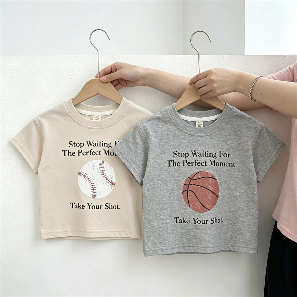 Boys Trendy Tshirt New Design Short-sleeved Tops Loose Casual Sports Tees Summer Clothes Toddler Fashion Round Neck Pullovers
Boys Trendy Tshirt New Design Short-sleeved Tops Loose Casual Sports Tees Summer Clothes Toddler Fashion Round Neck Pullovers