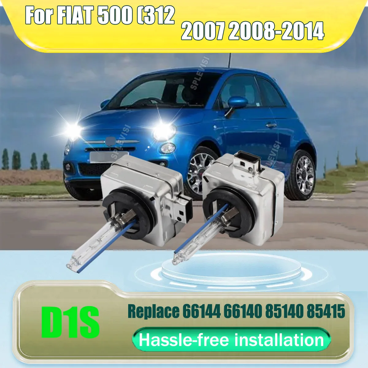 D1S HID Headlight Bulbs - Each bulb direct fit replacement for factory D1S For FIAT 500 (312) 2007 2008 2009 2010 2011-2014
D1S HID Headlight Bulbs - Each bulb direct fit replacement for factory D1S For FIAT 500 (312) 2007 2008 2009 2010 2011-2014