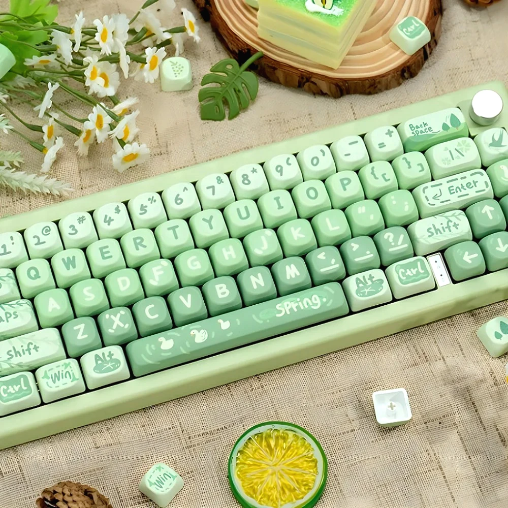 Green Spring Outing Milk Earth-size PBT, клавиатура 133, подходит для механической игровой клавиатуры 61/64, 68/75/84/87/96/980/100
Green Spring Outing Milk Earth-size PBT, клавиатура 133, подходит для механической игровой клавиатуры 61/64, 68/75/84/87/96/980/100