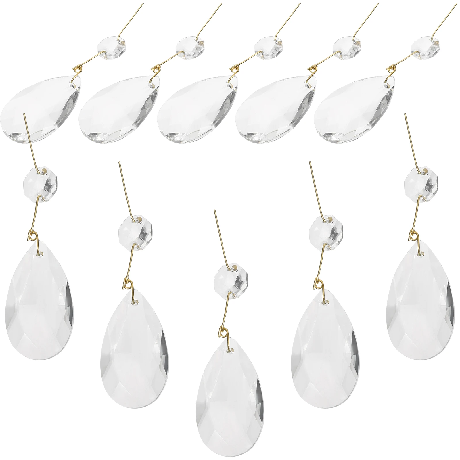 15 Pcs Crystal Chandeliers Ceiling Lamps Decoration Hanging Pendant Beads Accessories Ornament for White Drops
15 Pcs Crystal Chandeliers Ceiling Lamps Decoration Hanging Pendant Beads Accessories Ornament for White Drops