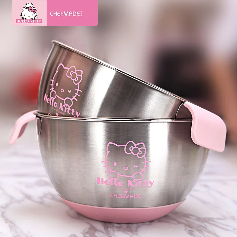 Миксер Sanrios Hello Kitty из нержавеющей стали Милая чаша для взбивания крема мультяшная Нескользящая Вегетарианская раковина аниме кухонные принадлежности
Миксер Sanrios Hello Kitty из нержавеющей стали Милая чаша для взбивания крема мультяшная Нескользящая Вегетарианская раковина аниме кухонные принадлежности