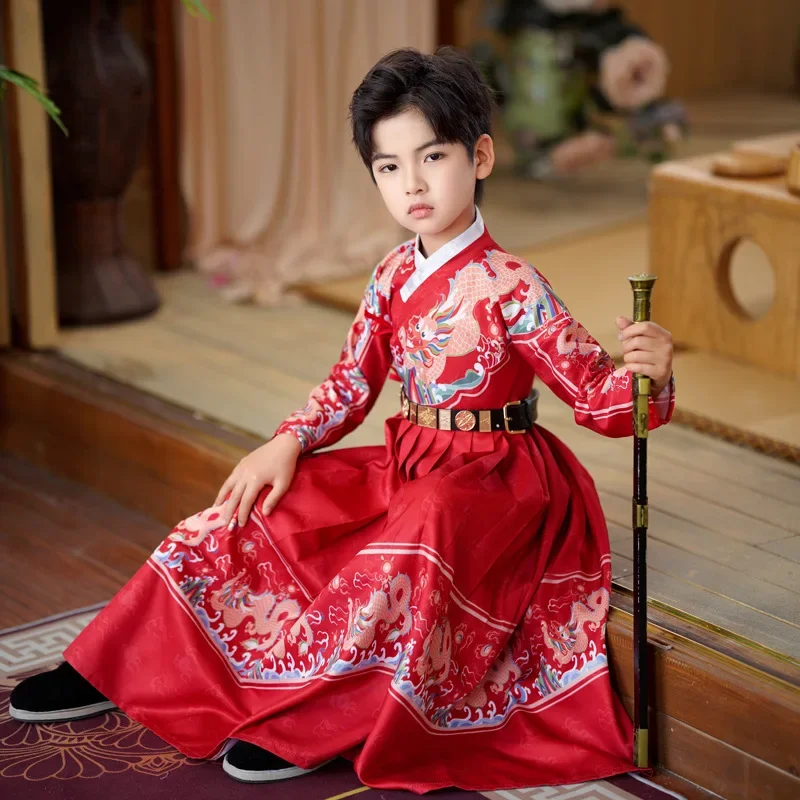 Children Hanfu Chinese Style Traditional Bookchildren's Ancient ClothingSpring Autumn Original Royal Guards Flying Fish Clothing
Children Hanfu Chinese Style Traditional Bookchildren's Ancient ClothingSpring Autumn Original Royal Guards Flying Fish Clothing