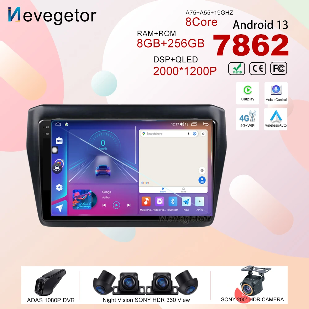 Car Dvd For Suzuki Swift 2017 2018 2019 android 13 Radio Stereo Multimedia Player 5G wifi GPS Navigation High-performance 2din
Car Dvd For Suzuki Swift 2017 2018 2019 android 13 Radio Stereo Multimedia Player 5G wifi GPS Navigation High-performance 2din