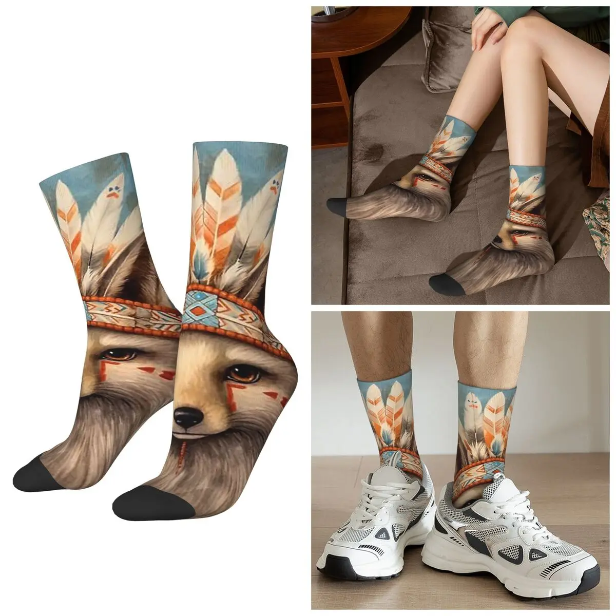 All Seasons Bohemian Style Cute Fox Print Socks Sport Middle Tube Socks Sweat Absorbing Stockings for Men Women Christmas Gifts
All Seasons Bohemian Style Cute Fox Print Socks Sport Middle Tube Socks Sweat Absorbing Stockings for Men Women Christmas Gifts
