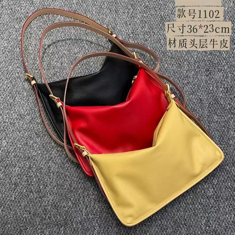 Calfskin Hobo Bag Large Capacity Fashion Underarm Shoulder Bag High Quality Casual Women Purse 2025 New
Calfskin Hobo Bag Large Capacity Fashion Underarm Shoulder Bag High Quality Casual Women Purse 2025 New
