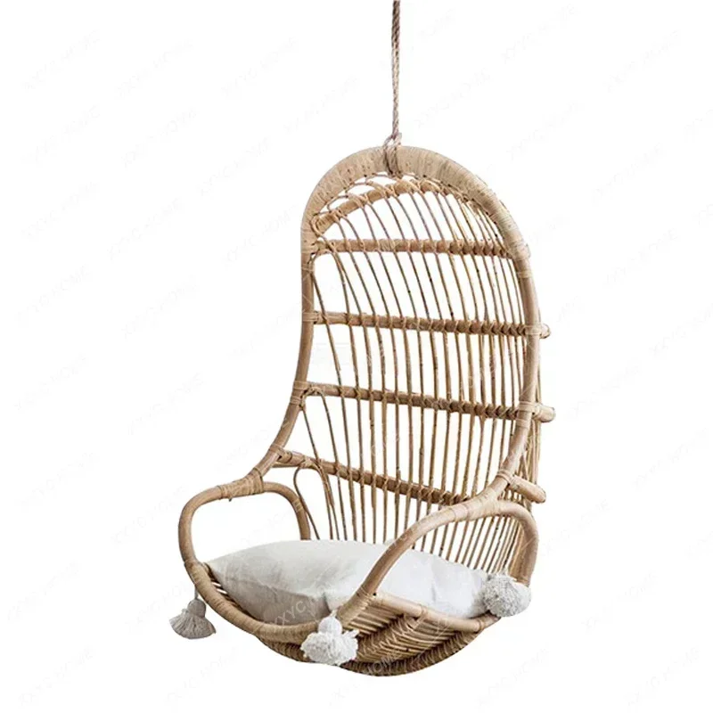 Glider Nordic Style Simple Real Rattan Hanging Basket Balcony Swing Chair B & B Hanging Chair Home Indoor Rocking Chair
Glider Nordic Style Simple Real Rattan Hanging Basket Balcony Swing Chair B & B Hanging Chair Home Indoor Rocking Chair
