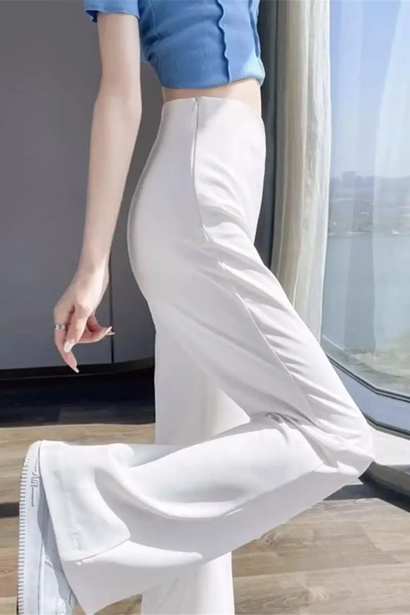 New Split Chiffon Straight Leg Wide Leg Women's Pants Korean High Waist Women's Pants Solid Color Loose Relaxed Pants C311
New Split Chiffon Straight Leg Wide Leg Women's Pants Korean High Waist Women's Pants Solid Color Loose Relaxed Pants C311