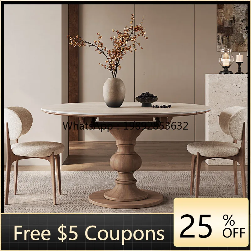 LYY Mid-Century Style Extendable Rock Slab Dining Table Modern Minimalist Home Use Small Apartment Square and Round Dual-Use1
LYY Mid-Century Style Extendable Rock Slab Dining Table Modern Minimalist Home Use Small Apartment Square and Round Dual-Use1
