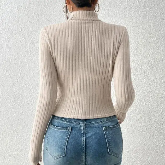 Women's Front Chest Hollow out Long Ne irt High Ne Design Polyester Fiber ort Length Pure Color T-irt for Autumn
Women's Front Chest Hollow out Long Ne irt High Ne Design Polyester Fiber ort Length Pure Color T-irt for Autumn