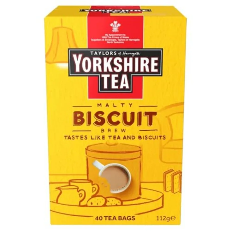 Yorkshire Tea, Black Tea, Pillow Tea Bags, 0 Count,Caffeinated, Enjoy Hot or Iced, 40 Teabags
Yorkshire Tea, Black Tea, Pillow Tea Bags, 0 Count,Caffeinated, Enjoy Hot or Iced, 40 Teabags