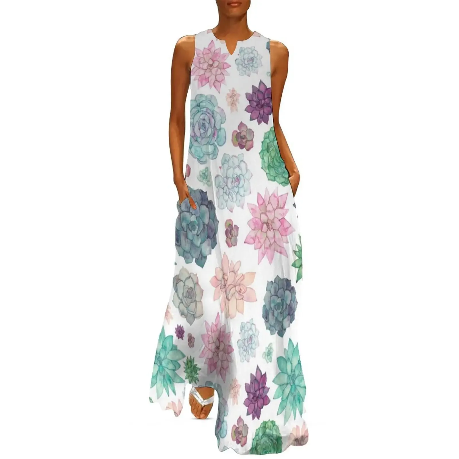 Succulent Garden Long Dress Beachwear dresses for woman birthday dress for women luxury 2025 womens clothing Dress
Succulent Garden Long Dress Beachwear dresses for woman birthday dress for women luxury 2025 womens clothing Dress