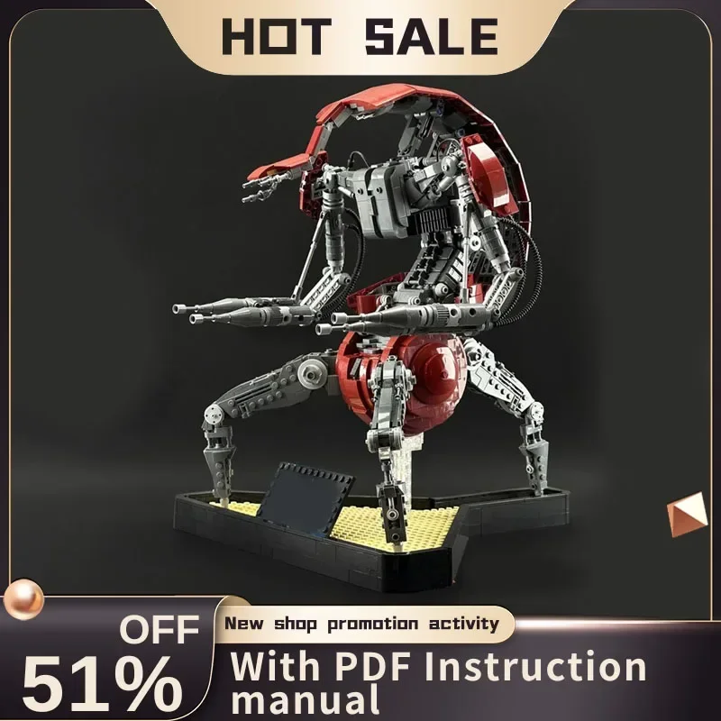 New 1975Pcs Famous Star Battle Movie Moc Destroyer Droid Model Custom Puzzle Diy Creative Ideas Kids Toys Birthday Gifts
New 1975Pcs Famous Star Battle Movie Moc Destroyer Droid Model Custom Puzzle Diy Creative Ideas Kids Toys Birthday Gifts
