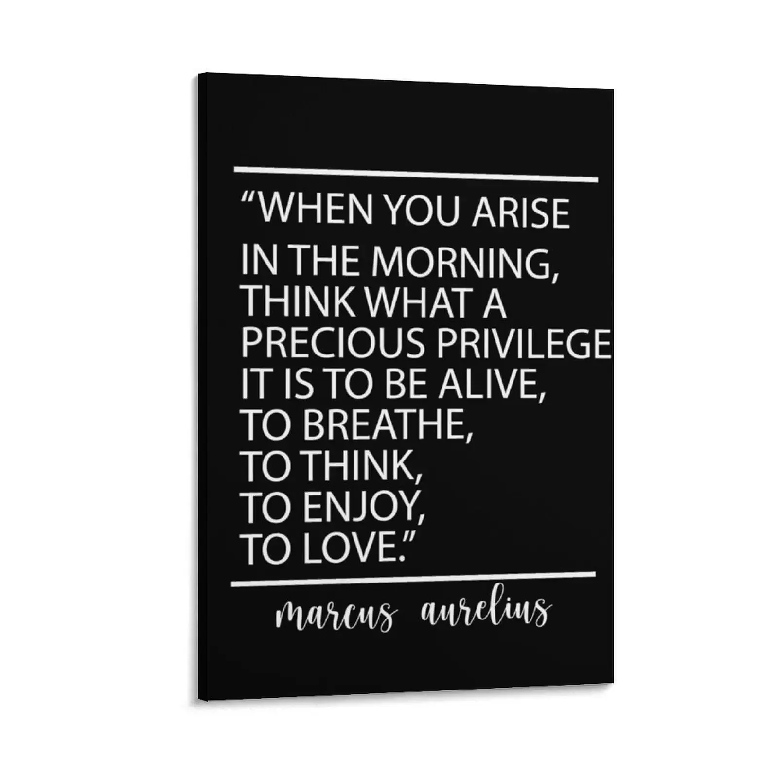 Stoic Philosophy Quote Marcus Aurelius What A Precious Privilege It Is To Be Alive Canvas Painting poster mural anime poster
Stoic Philosophy Quote Marcus Aurelius What A Precious Privilege It Is To Be Alive Canvas Painting poster mural anime poster