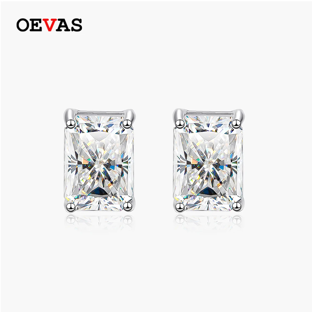 OEVAS Classic 100% 925 Sterling Silver Real Moissanite Gemstone White Gold Earrings Ear Stud For Women Fine Jewelry Wholesale
OEVAS Classic 100% 925 Sterling Silver Real Moissanite Gemstone White Gold Earrings Ear Stud For Women Fine Jewelry Wholesale
