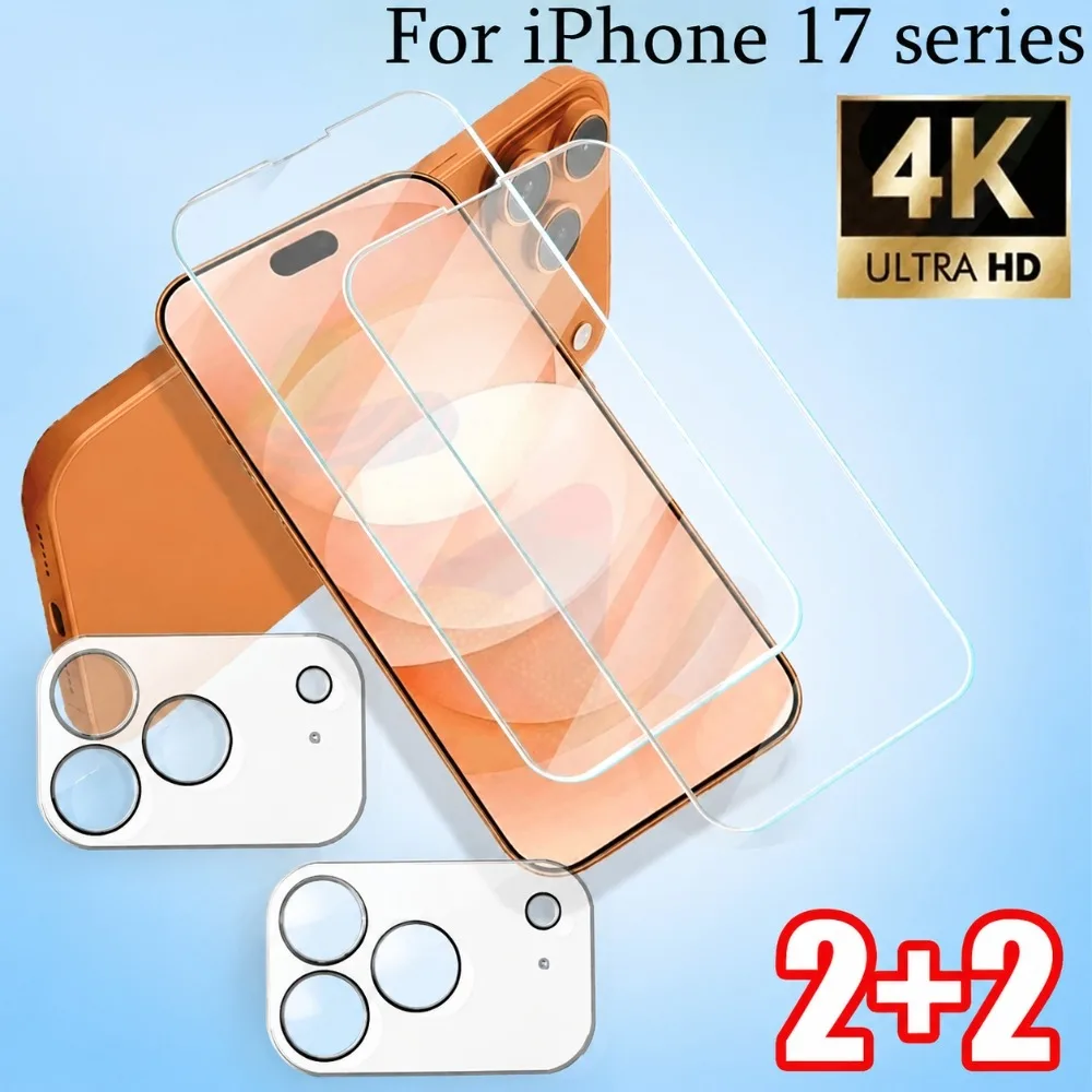 4-in-1 Ultra Clear Tempered Glass for iPhone 17 16 15 14 Pro Max Air 17e Camera Lens Glass for iPhone 11 12 13 Pro 16 15 14 Plus
4-in-1 Ultra Clear Tempered Glass for iPhone 17 16 15 14 Pro Max Air 17e Camera Lens Glass for iPhone 11 12 13 Pro 16 15 14 Plus